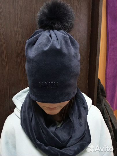 Шапка женская со снудом