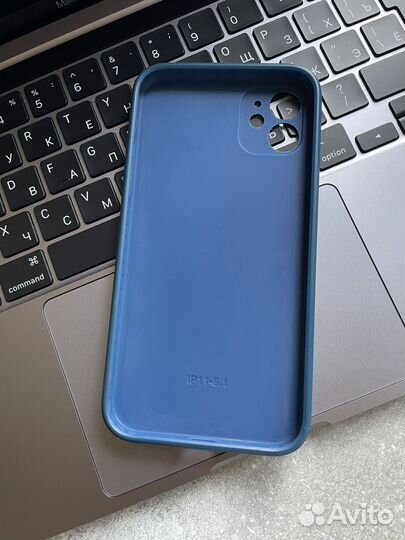 Чехол на iPhone 11 с принтом и защитой камеры