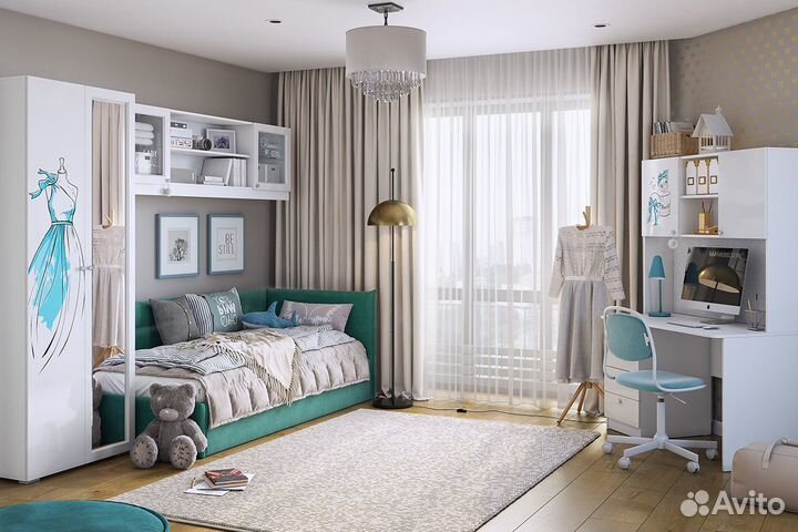 Детская модульная комната Гламур