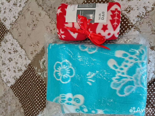 Плед флисовый новый