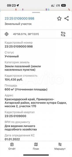 Участок 6 сот. (ИЖС)