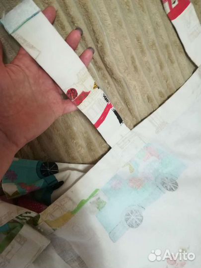 Шторы в детскую 132*234 и 4 наволочки