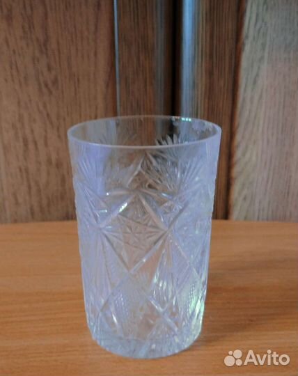 Хрустальные рюмки, стопки, стакан. СССР