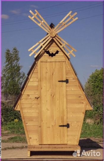 Уличный туалет деревянный TUL