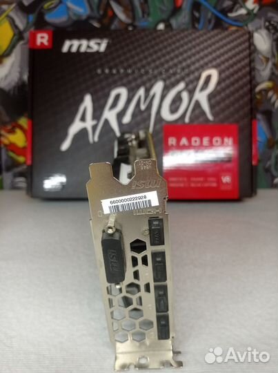 Видеокарта MSI armor RX 570 8GB