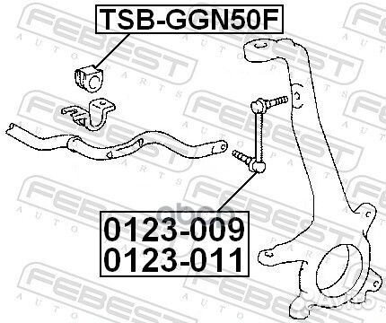 Втулка стабилизатора перед прав/лев tsbggn5