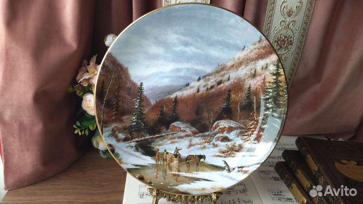 Тарелка Royal Grafton Англия Quebec Winter