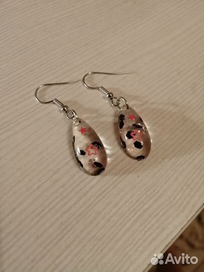 Серьги, кулоны, кольца из эпоксидной смолы