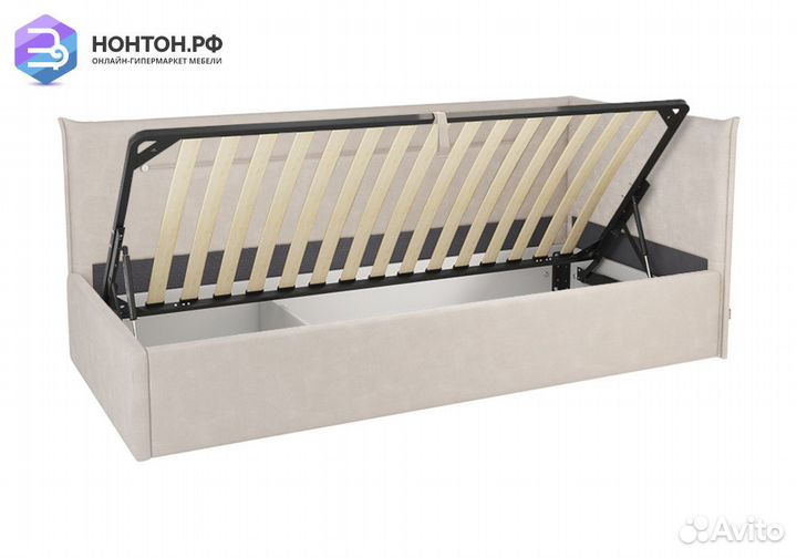 Кровать Альба 0.9 м кремовая