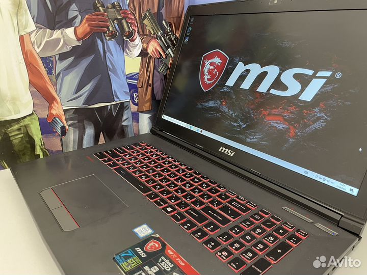 Игровой ноутбук MSI 1050ti/i5-7300HQ/8gb/FullHD