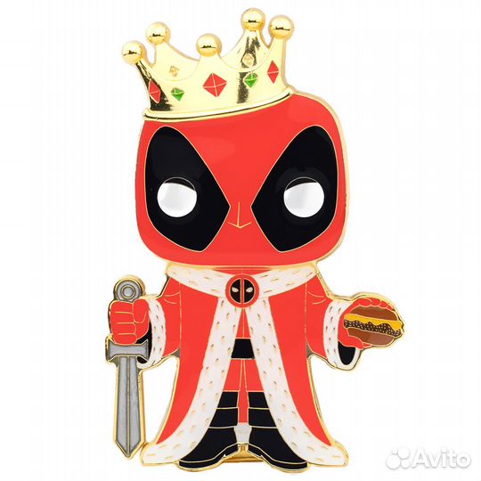 Значок Funko POP Pin Marvel Deadpool King Deadpoo