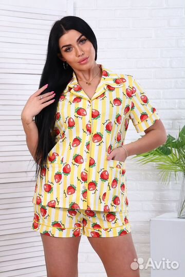 Оптом. Пижама - желтый №Н-11784