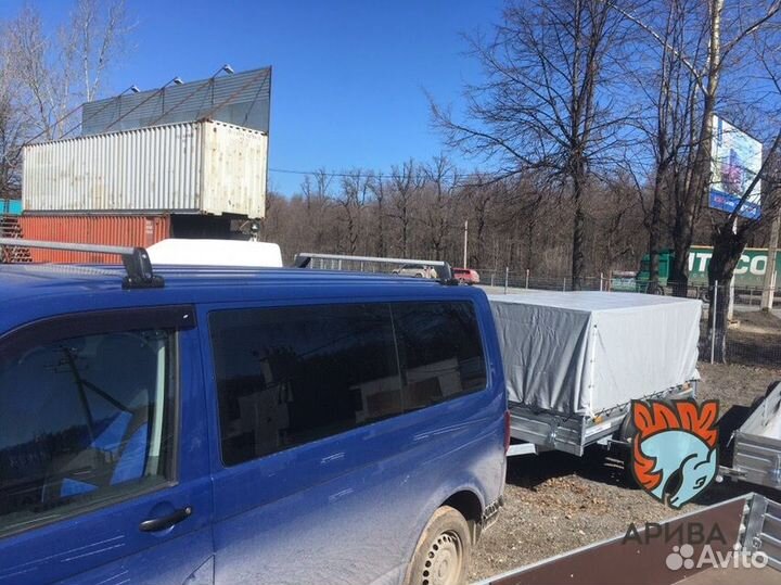 Двухосный прицеп с тентом 110 см мзса 817733.012