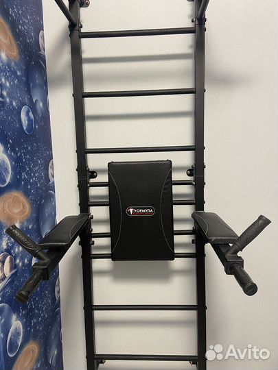 Шведская стенка с турником и брусьями