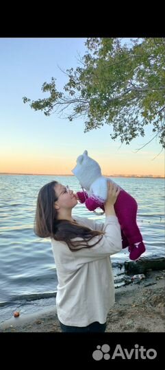 Вязаный комбинезон для малыша