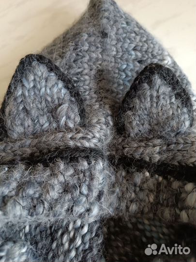 Капор капюшон женский вязаный