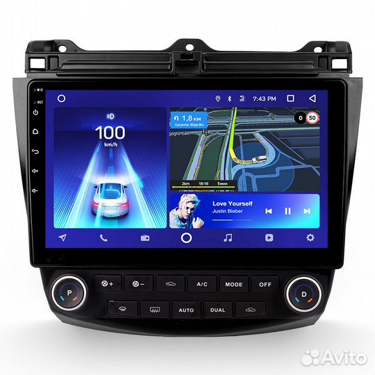 Магнитола Хонда Аккорд 7 2005-2008 Андроид Teyes