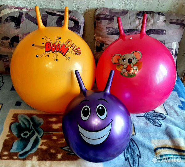 Мяч-прыгун с рожками (2 шт)