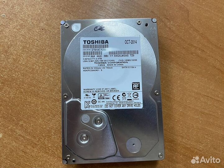 HDD 2Tb Toshiba DT01ACA200