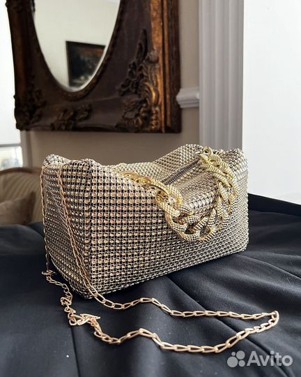 Сумка женская новая нарядная золотая