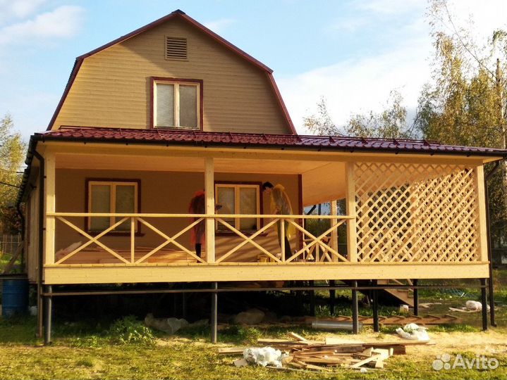 Строительство пристроек террасы веранды