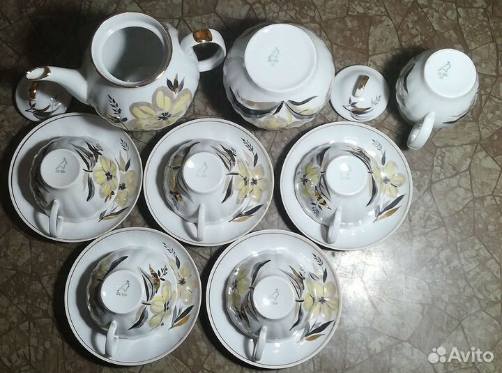 Сервиз чайный Дулево костяной фарфор