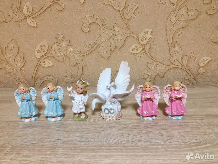 Статуэтки ангелы, голуби