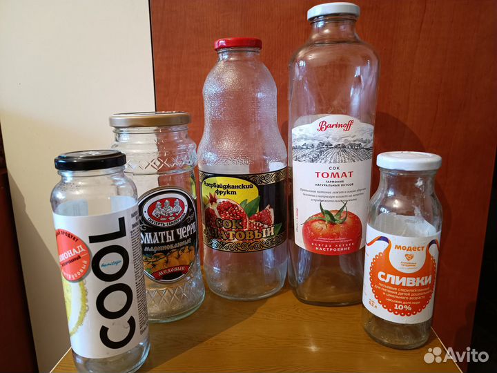 Бутылки и банки стеклянные