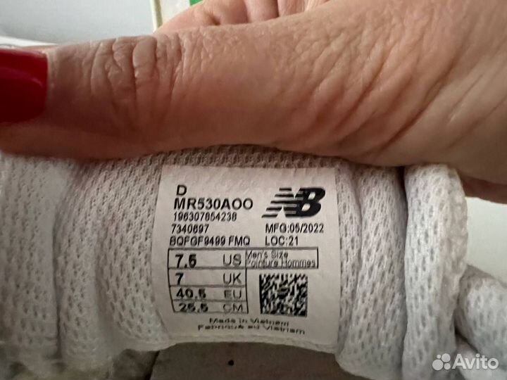 New balance 530 женские размер 38/7,5US