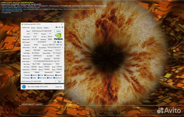 Видеокарта Gtx 1660 Super 6gb