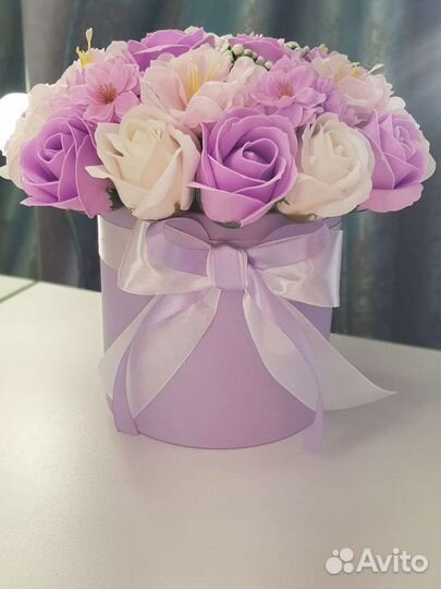 Букеты микс из мыльных роз