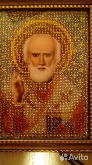 Иконы бисером, крестом на заказ