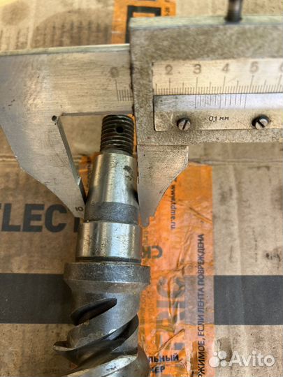 Вал червячный L257мм червяк ф47х152мм