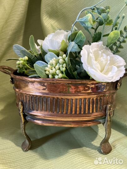 Медное кашпо. финляндия