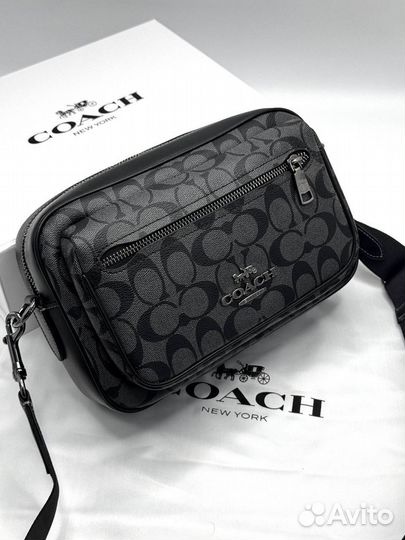 Сумка натуральная кожа Coach