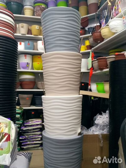 Большие напольные кашпо