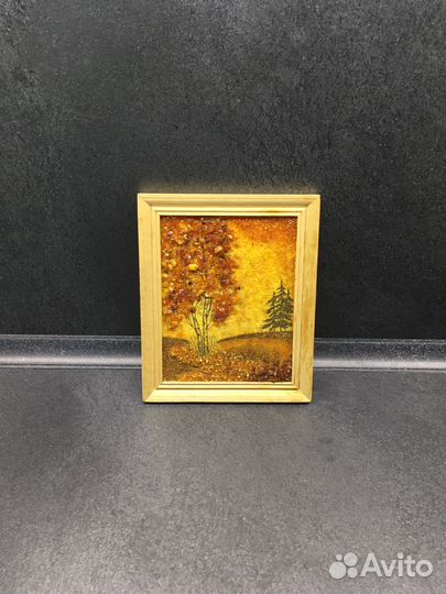 Картинка из янтаря 14х17см