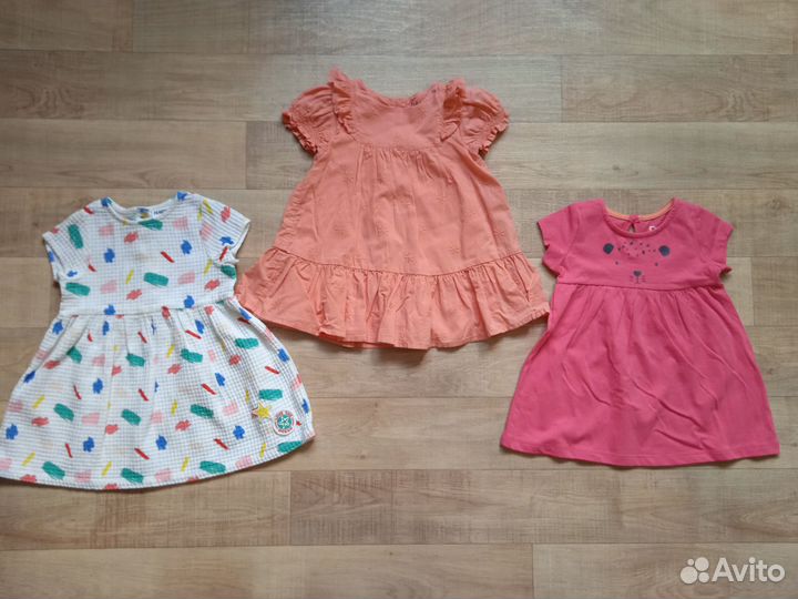 Платье Next лонгслив лосины боди шорты 62-68