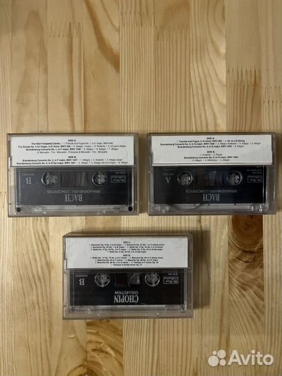 Аудиокассеты bach и Chopen (лицензия )