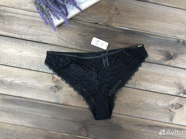 Трусы женские черные кружево новые