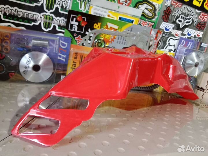 Крыло на кроссовый мотоцикл красное