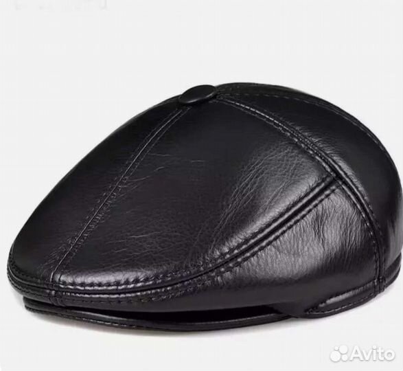 Кепка мужская кожаная новая