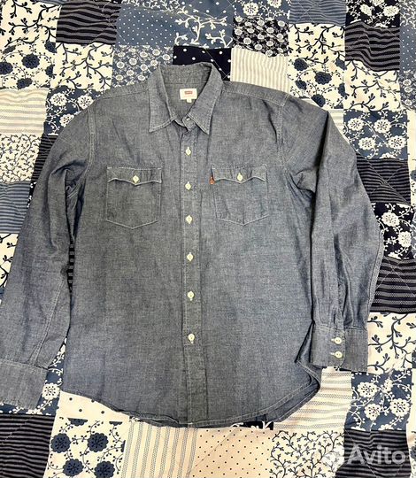 Джинсовая рубашка levis Оригинал Orange Tab