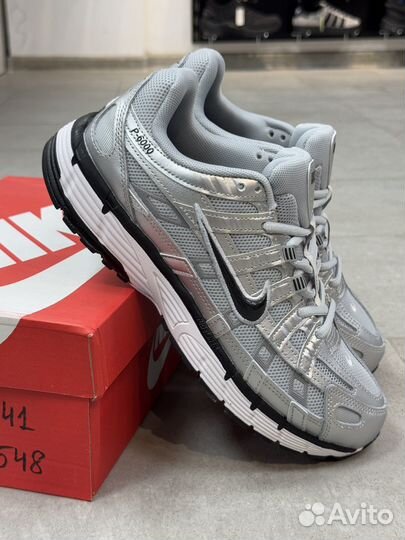 Кроссовки nike p 6000 metallic silver