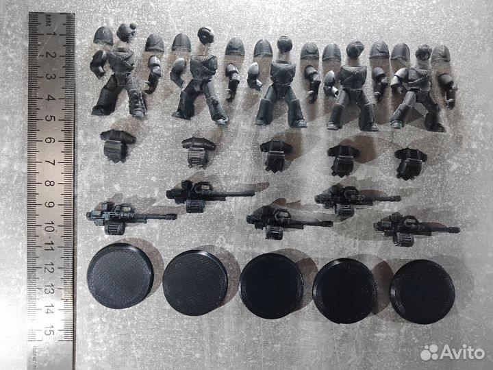 Warhammer mkiv heavy support Squad Autocannon Set