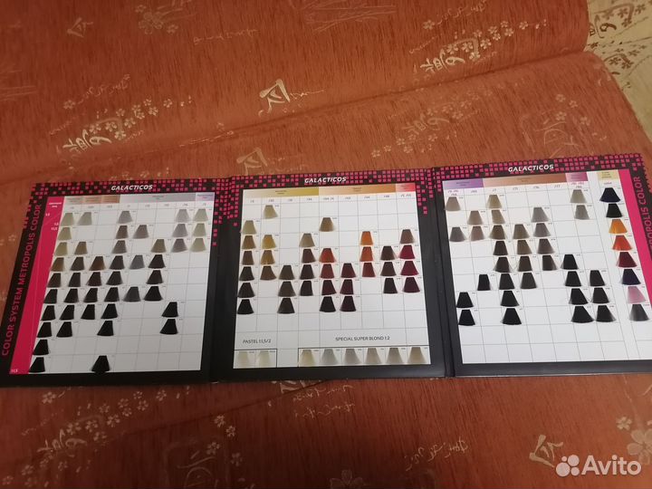 Палитра красок для волос