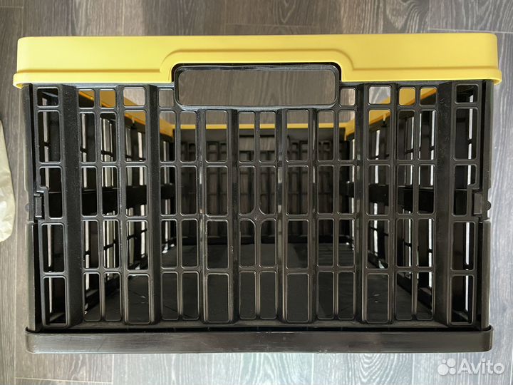 Новый ящик складной пластик черный