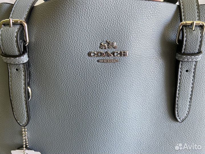 Сумка шоппер натуральная кожа coach