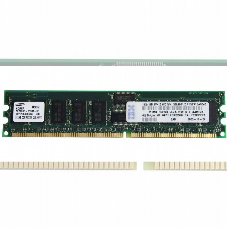 [73P2266] Оперативная Память Ibm 38l4061 Ddr 512mb 73p2266