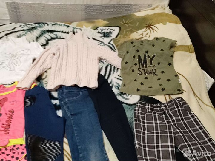 Вещи пакетом на девочку 110 116